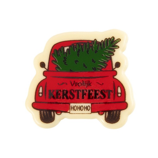 [08054951] 2015455  AUTO VROLIJK KERSTFEEST 4,8X4,4CM 75STKS ***OP BESTELLING***