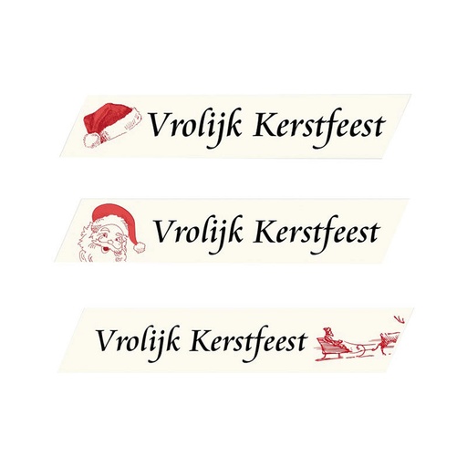 [08030448] 1053113 PLAATJE VROLIJK KERSTFEEST 5 X 1 CM 360 STUKKEN