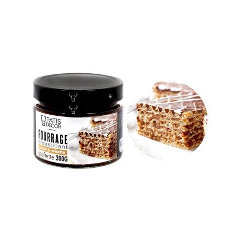 [08075337] PATISDECOR CRISPY COCOA HAZELNUT WAFER FILLING 300GR
