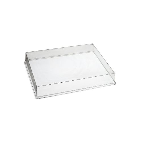 [44104132] TRANSPARANT DEKSEL VOOR KWARTS SCHAAL RIETPULP GN1/2 33X27X5.1CM 25 STUKS