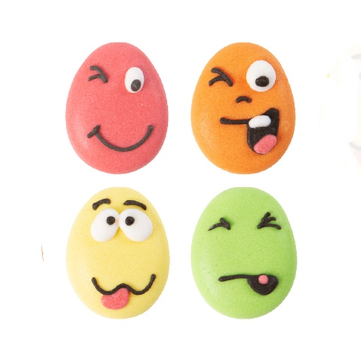 [08054566] 1051902 FUNNY FLAT EGGS SUGAR 96 PCES ***S/CD***