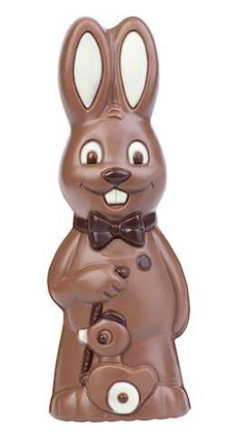 [70410497] 170MM WOODEN RABBIT + DUCK CHOCOLATE MOLD HB8036 * 170X60X54MM **1X2
