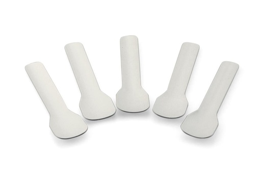 [53533124] SIER WITTE PAPIEREN IJSLEPELS 95MM 100 STUKS