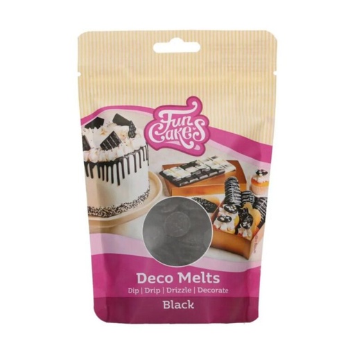 [70407284] FUNCAKES DECO MELTS BLACK 250GR