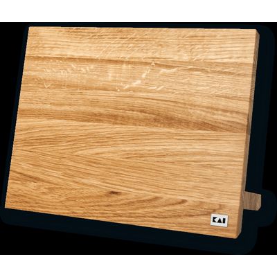[57661249] KAI MAGNETIC OAK KNIFE BLOCK 26X17X25.3CM4 WITH 6 KNIVES - DM-0821