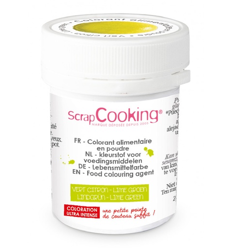 [08055636]  SCRAPCOOKING HYDRO VOEDSELKLEURSTOF CITROENGROEN 5GR