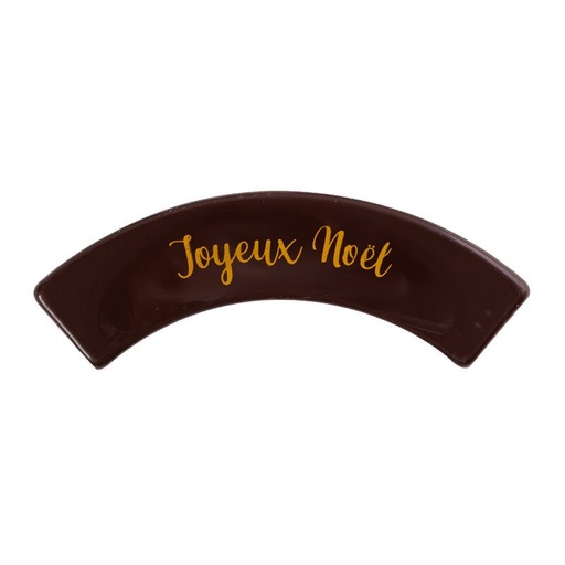 [08054967] 2015578 GEBOGEN PLAATJE JOYEUX NOËL 9,6X3,5CM 60STKS ***OP BESTELLING***
