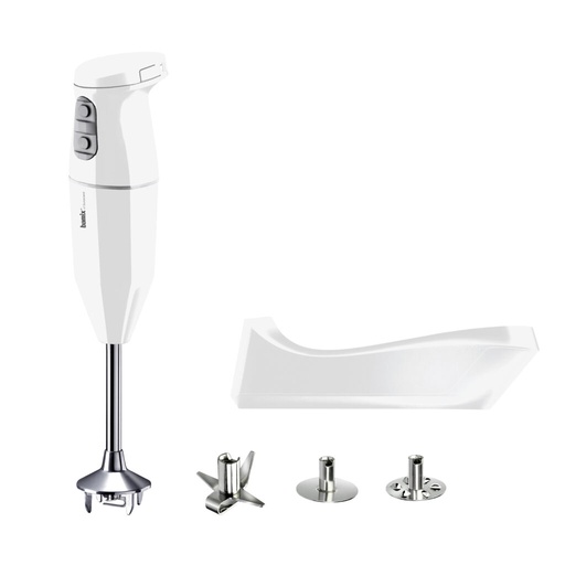 [60507561] BAMIX MIXER CORDLESS PRO BLANC 250W 3 VITESSES AVEC BATTERIE SUPPLEMENTAIRE