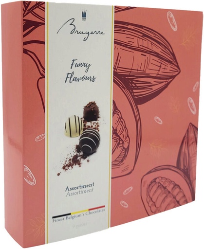 [11040374] BRUYERRE BOITE 9 PCES FUNNY FLAVOURS 115G 12X1B