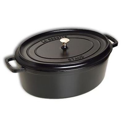 [57659869] STAUB COCOTTE OVALE NOIRE 31CM  5.50L
