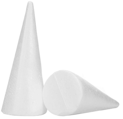 [53914118] POLYSTYRENE CONE DIAM 20CM HT 30CM