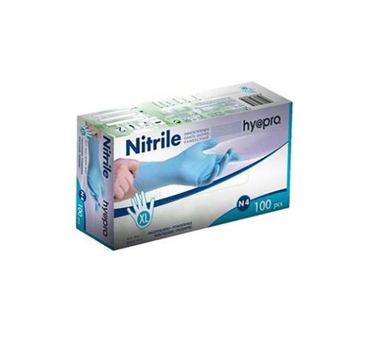 [53162036] BLUE NITRILE GLOVES SIZE XL POWDER-FREE 100PCS