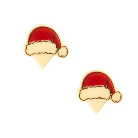 [08054447] 2014657 CHOCOLATE CHRISTMAS HAT TO STICK ON 37X24MM 140PCS