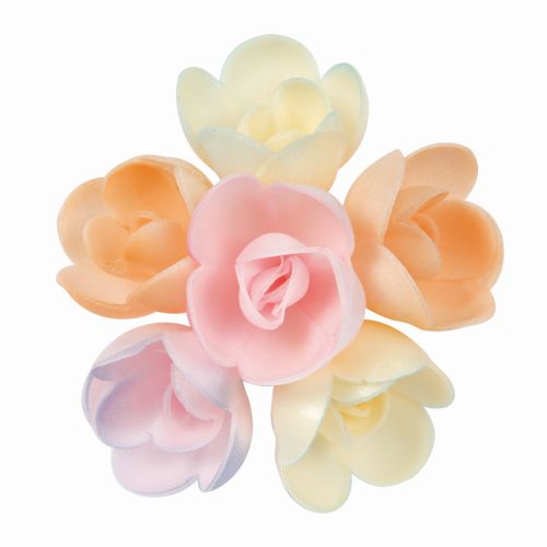 [08050328] RPN500 PETITE ROSE 40MM AZYME NUANCEE SUR FOND PASTEL 72 PCES