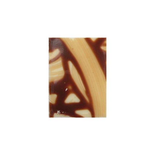 [08071262] 1032529 PLAQUETTE CHOCOLAT BLANC MARBRE MARRON 3.5X2.5CM 315 PCES ***S/CDE***