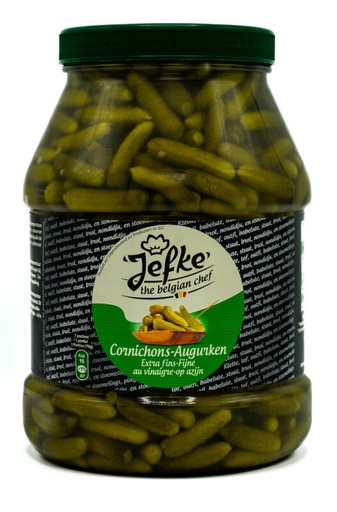 [05100009] JEFKE CORNICHONS **EXTRA FINS** 2400ML