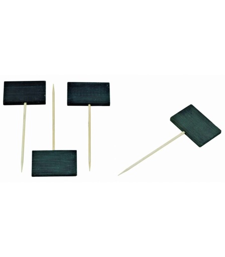 [25101016] TICON BAMBOO PICK BLACK PANEL 9CM PACK OF 20PCS