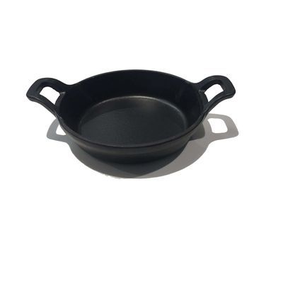 [54906449] BAUMALU RONDE GIETIJZEREN GRATINSCHAAL MAT ZWART 20,5CM