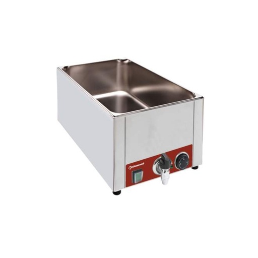 [00000551] DIVERSO ELEKTRISCH BAIN-MARIE GN 1/1 15CM MET KRAAN