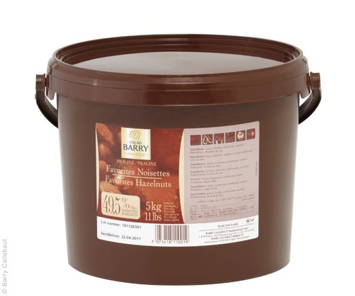 [03070550] BARRY PRN-HA50CBY-E0-T60 PRALINE AMANDES NOISETTES 5 KG 