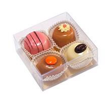 [41700025] VIERKANTE CELLOKIST MET GOUDKARTON 80X80X30MM