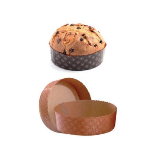 [25101175] PANETTONE PAPER MOLD Ø15.5CM HT5.5CM 50PCS