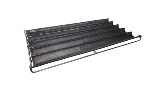 [70408035] INOX STOKBROODPLAAT 60 X 40 CM INFINIUM 601BEKLEDING MET 5 STOCKBRODEN VAN 60 CM