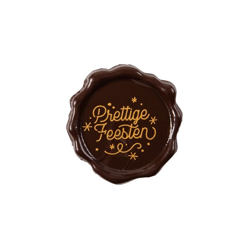[08082183] 2015852 PRETTIGE FEESTEN DONKERE CHOCOLADE STEMPEL 38MM 120 STUKS ***S/CD***