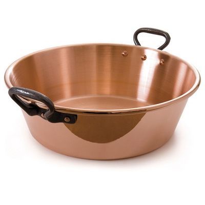 [52116360] BAUMALU BASSINE CONFITURE 38CM  9L CUIVRE LEGERA/POIGNÉE