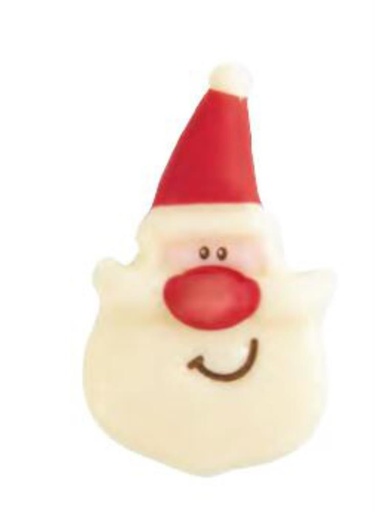 [08030848] 2015086 KLEINE KERSTMAN HOOFD 3 X 5 CM 120 STUKS