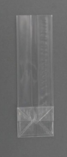 [41102407] NEUTRAL CELLO BAG 80 X 50 X 250MM TRANSPARENT BOTTOM 50 PCES