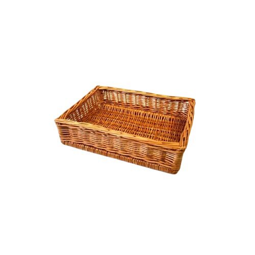 [50626067] FLAT WICKER BASKET 32X48XH10CM